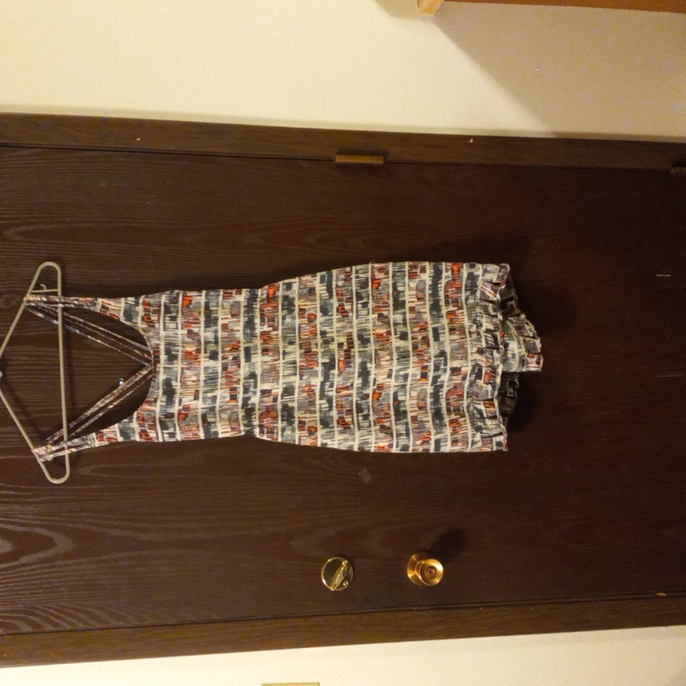 Hurley graphic striped beach dress. Size large.